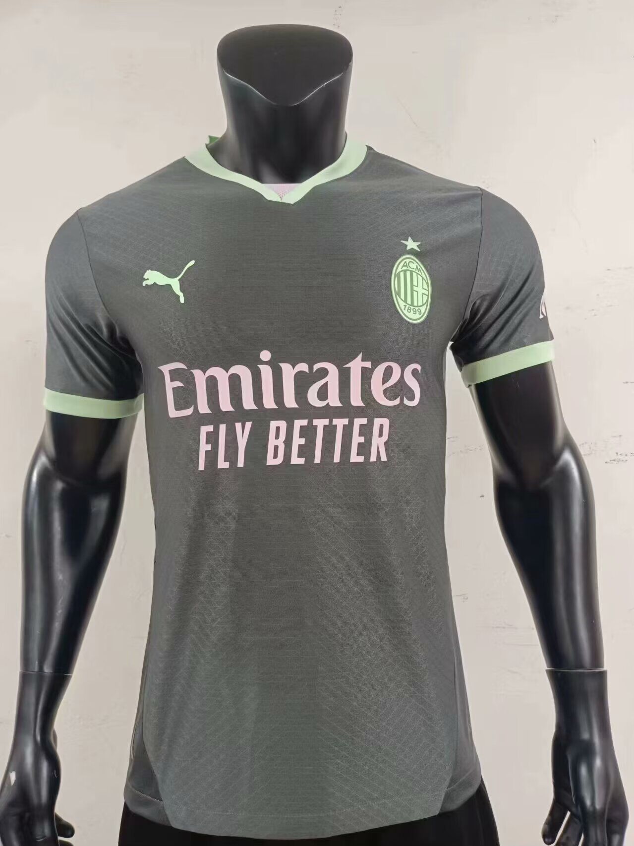 AAA Quality AC Milan 24/25 Third Dark Grey Leaked Jersey(Player)